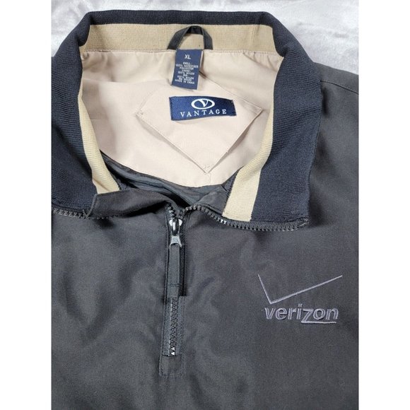 Vantage‎ Convertible Golf Jacket Vest Mens XL Pullover Windbreaker Verizon - Picture 2 of 8